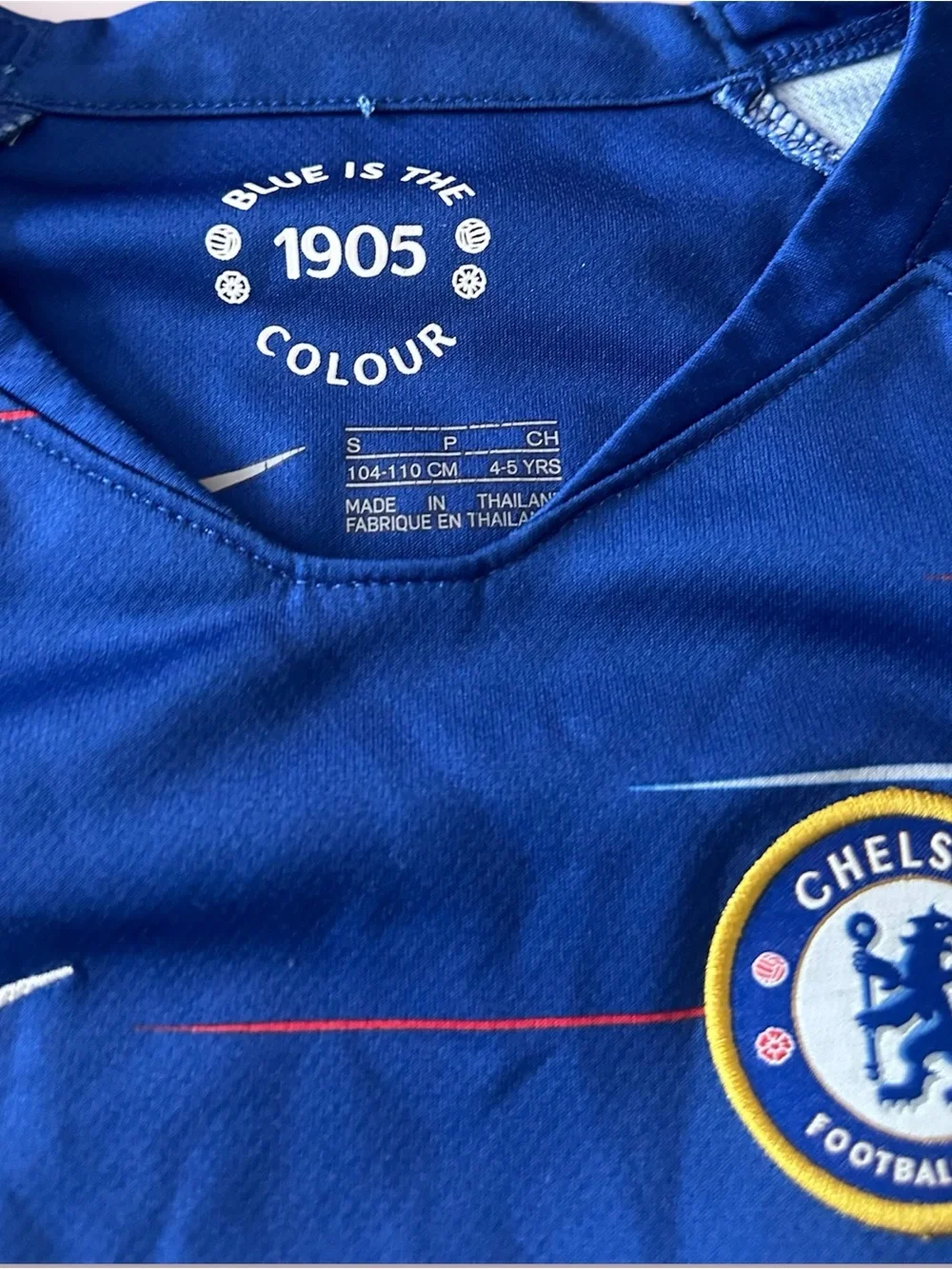 Nike Chelsea FC Kids' Home Soccer Jersey - Royal Blue Size Small